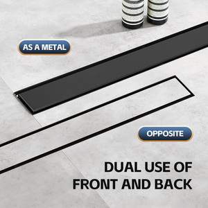 Nhà máy cung cấp tùy chỉnh kích thước Watermark phòng tắm gạch chèn dài vòi hoa sen drainer SS304 tuyến tính thoát nước sàn - Product Image 3