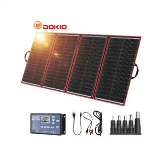 220W लचीला Foldable सौर पैनल 12V 20A Dokio के प्रभारी नियंत्रक के साथ आते हैं