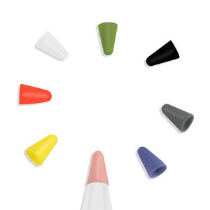 Stylus Tips Cover Funda protectora de silicona <span class=keywords><strong>para</strong></span> <span class=keywords><strong>Apple</strong></span> <span class=keywords><strong>Pencil</strong></span> <span class=keywords><strong>1</strong></span> 2nd Generation Touch Pen Nib Cap - Product Image 2
