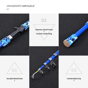 คันเบ็ดขนาดเล็ก1.65เมตรคันเบ็ดหล่อแบบมีด้ามจับ - Product Image 5