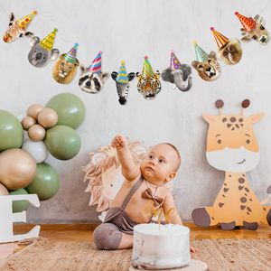 DAAMI <span class=keywords><strong>Safari</strong></span> animales cartel <span class=keywords><strong>de</strong></span> feliz cumpleaños para decoración <span class=keywords><strong>de</strong></span> fiesta <span class=keywords><strong>de</strong></span> cumpleaños <span class=keywords><strong>de</strong></span> animales guirnalda para chico Wild Zoo suministros <span class=keywords><strong>de</strong></span> fiesta <span class=keywords><strong>de</strong></span> cumpleaños - Product Image 5