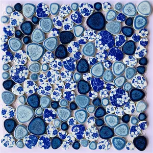 Azulejos de cerámica irregulares, piezas de mosaico de vidrio, accesorios de pintura decorativa