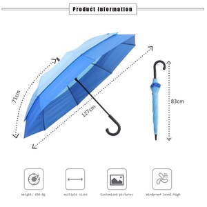 Extra Large 60 Inch Golf <b>Umbrella</b> <b>Windproof</b> Double Layer Rain <b>Umbrella</b> Portable Business Gift Wholesale - Product Image 4