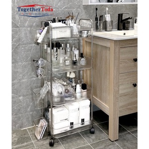 Chariots de rangement mobiles en acrylique transparent, durables et abordables, pour snacks, cosmétiques et livres, pour chariots à roulettes - Product Image 3