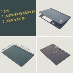 8-Piece PU Leather <b>Desk</b> Set Office Organizer and Accessories with <b>Desk</b> <b>Pad</b> and Name Tag - Product Image 6