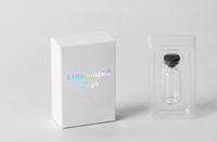 Boîte magnétique pliable personnalisée, légère, écologique, avec laminage mat, poignée pliable, réutilisable pour les flacons de 3 ml/10 ml