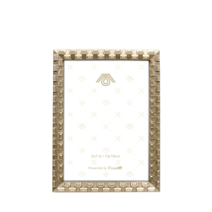 กรอบรูปสังกะสีอัลลอย5 "X7"-สี่เหลี่ยม, การออกแบบกริด - Product Image 1