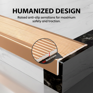 <span class=keywords><strong>Bande</strong></span> de protection <span class=keywords><strong>antidérapante</strong></span> en alliage d'aluminium en forme de L pour escaliers et sols - Durable, imperméable, écologique, plusieurs couleurs, 40 mm * 20 mm - Product Image 2
