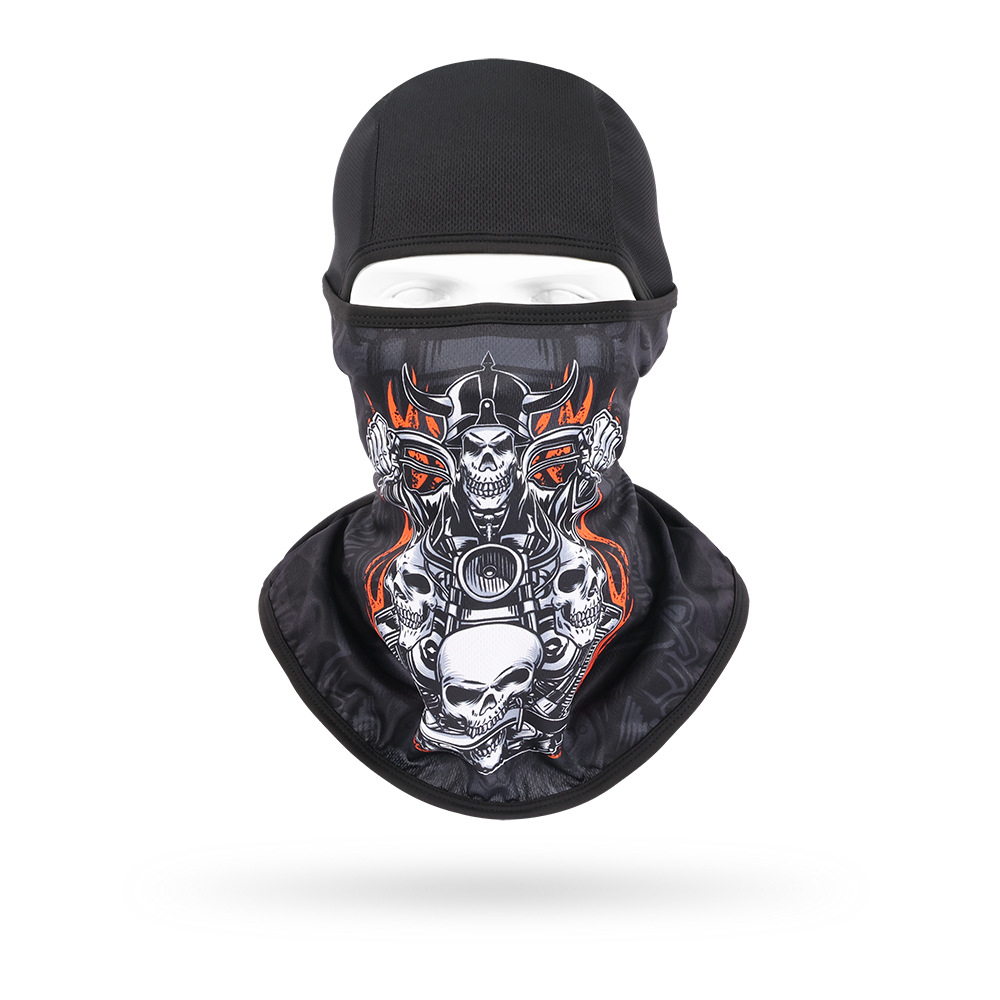 Calavera de motocicleta negra