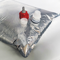 Sac BIB (Bag-in-Box) liquide pour sirop, eau de coco et jus 5kg/10kg/20kg en PE, sac aseptique avec valve, impression en héliogravure, recyclable