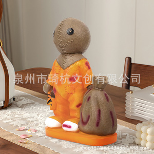 Figura de Sam de Trick R Treat, Hombre Calabaza, Tamaño Grande, Resinas Sintéticas, Decoración de Interiores, Muñeco de Regalo - Product Image 2