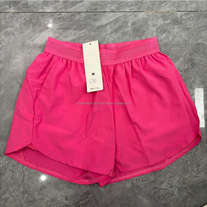 Shorts pour femmes à taille haute élastique avec cordon de serrage, shorts décontractés pour femmes avec logo, shorts de sport pour la course à pied, le yoga, la gym, vêtements de sport - Product Image 4