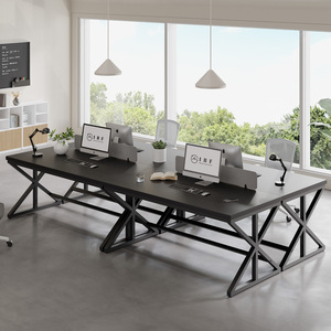 Thiết kế công nghiệp đơn giản máy tính Màu Đen nghiên cứu bàn làm việc hiện đại hiện đại nhà văn phòng PC viết bàn - Product Image 5