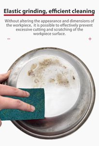 8m8 Màu Xanh Lá Cây Cọ Rửa Miếng Đệm Nhiệm Vụ Nặng Nề Làm Sạch Chà Không Dệt Tay Miếng Đệm Cho Tay Chà nhám - Product Image 4