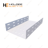 HOLDEE 50-900mm Goulotte de câblage perforée légère en alliage d'aluminium avec accessoires de couvercle