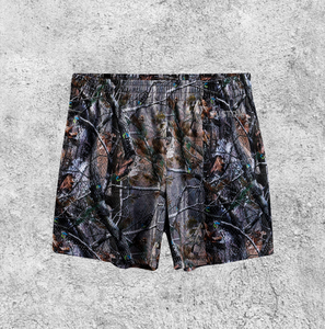 Pantalones Cortos Deportivos para Hombre de Alta Calidad, Estampado Retro Camuflado, Serigrafía, Malla de Poliéster/Algodón, Logotipo Personalizado en la Parte Delantera, Transpirables y Ecológicos - Product Image 3