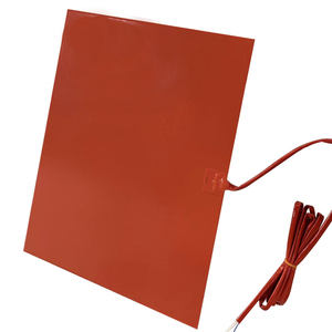 Calentador de Silicona Flexible de 240V, Almohadilla Eléctrica de Temperatura Media con Cable Rojo y Conectores - Product Image 2