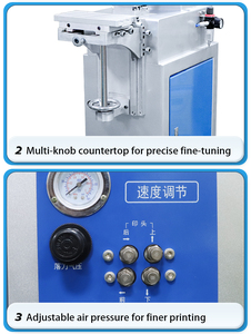Machine de tampographie semi-automatique haute précision, impression <span class=keywords><strong>tampon</strong></span> monocouche pour la décoration de logos, vêtements, textiles, jouets - Product Image 4