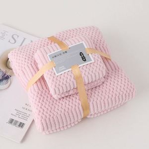 Professional Factory Portable Quick-Dry Hand Bath <b>Towel</b> Sets Solid Color Hotel Home Bathroom Collection Compressed for Space - Product Image 6