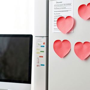 4 Pcs Multiple Styles <b>Pink</b> Heart-Shaped Sticky Note Sets Self-Adhesive Memo Pads Romantic Office Stationery Valentines <b>Gift</b> - Product Image 6