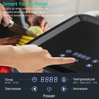 Huishoudelijke Led Touch Control Ontwerp 6 Roestvrijstalen Trays Voedsel Dehydrator Machine
