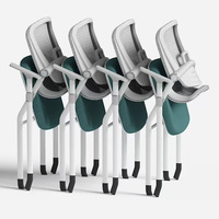Chaises de réunion et de conférence en maille avec tablettes d'écriture, pliables et mobiles, pour la formation - Vente en gros usine