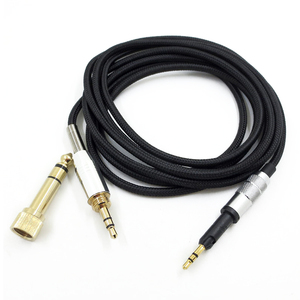 Cable de PVC de Repuesto para Auriculares <span class=keywords><strong>Audio</strong></span>-<span class=keywords><strong>Technica</strong></span> <span class=keywords><strong>ATH</strong></span>-M50X/<span class=keywords><strong>M40X</strong></span>/M70x HD6DJ HD8 HD7 HD598, 2.5mm 3.5mm 6.35mm AUX, Estéreo, 2m - Product Image 4