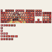 Custom Anime Keycaps Manufacturer Cartoon Style Mechanical Keycap Set 125 keys Switch Gamer Mechanical Keyboards
