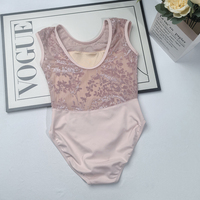 Nouveau à la mode populaire Offres Spéciales manches courtes Burn Out rose danse vêtements d'entraînement Ballet justaucorps