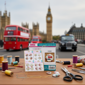 กระดุมมุกตกแต่ง Ilan ขนาด 30 มม. ลายลอนดอน สำหรับงานฝีมือ - Product Image 2