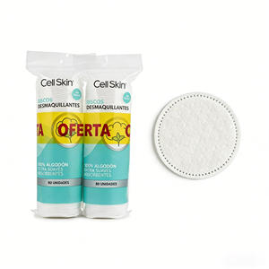 Pack économique, vente chaude, <span class=keywords><strong>coton</strong></span> rond naturel 100% biologique hypoallergénique écologique pour le démaquillage, 80*2 pour le visage - Product Image 1