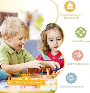 Sớm trung tâm học tập Montessori Trường Mẫu Giáo bàn gỗ Ghế bộ lưu trữ đơn vị lớp học đồ nội thất cho phòng ngủ ứng dụng - Product Image 4