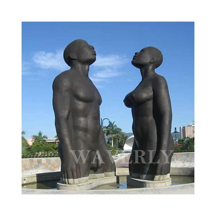 Büyük roma heykeller adam ve kadın ev dekorasyon bakır bronz yaşam boyutu adam ve kadın heykeli heykel