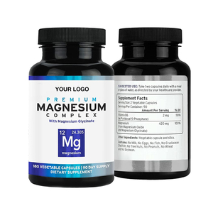 แคปซูลกลีซีนแมกนีเซียมฉลากส่วนตัวสำหรับผู้ผลิต (OEM) ที่มีส่วนผสมของวิตามินบี6 เม็ดแมกนีเซียมคอมเพล็กซ์สำหรับเสริมการช่วยผ่อนคลายและผ่อนตัว - Product Image 2