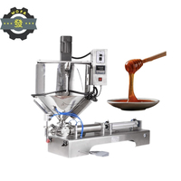Semi-Automatique Rouge À Lèvres Chauffage Agitation Machine De Remplissage Boissons Shampooing Savon Fait Main Chocolats Mélange Trémie Sac Emballage