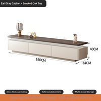 Nouvelle combinaison de meuble TV et table basse de luxe léger pour salon, haut de gamme, sur pied, style moderne et simple, multifonctionnelle