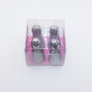 Popular 4 pcs stainless steel ball kitchen baking tools pastry icing cake decorating russian piping nozzles tips - Product Image 5