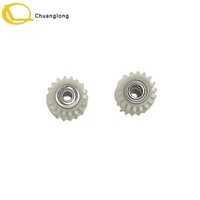 Diebold Nixdorf HCT 18T Double Gear 01750291697-3 18T dan 18T Dual-Layer Gear dengan Bearing DN200 ATM CRS Selfserv 1750291697-04A