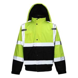 Veste de sécurité imperméable personnalisable en gros |   Veste de travail réfléchissante haute visibilité ANSI Classe 3 avec logo personnalisé pour la construction - Product Image 6