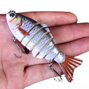 Señuelo de Pesca Duro Multisección Tipo Wobbler 10cm 15.5g Crankbaits Swimbait Isca Artificial de Plástico para Pesca - Product Image 1