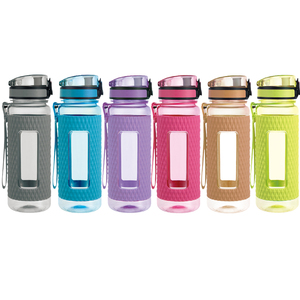 Wholesale high quality 700ml High capacity Diamond ion creative plastic water bottles sports