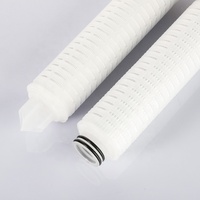 Kartrid Filter PES 10/20/30/40 inci 0.22 mikron membran berlipat untuk sistem penyaring air