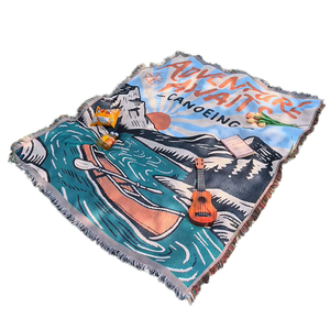 Manta tejida <span class=keywords><strong>de</strong></span> viaje personalizada, <span class=keywords><strong>tapiz</strong></span> colgante <span class=keywords><strong>de</strong></span> pared, manta <span class=keywords><strong>de</strong></span> camping para sala <span class=keywords><strong>de</strong></span> estar, decoración al aire libre - Product Image 1