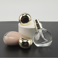 Botol semprot Foundation 30ml 1OZ, pompa kosong botol kaca Foundation Serum krim rias kemasan kosmetik perawatan kulit