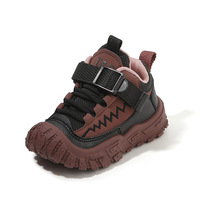 Chaussures de course décontractées respirantes pour enfants, baskets en PU pour le printemps et l'automne, chaussures d'extérieur pour enfants
