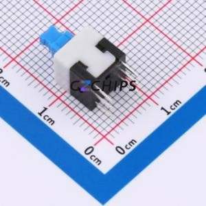 KFC8080-Z Push Button Switch DIP-6P,8x8mm Switch Double Pole Double Throw Self-Locking Square Plunger Through Hole - Product Image 2