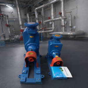 Pompe de circulation d'huile chaude centrifuge en fonte, refroidie par air et isolée thermiquement, pour système d'huile thermique de chaudière - Product Image 2