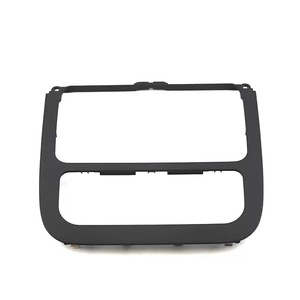 Panneau de climatisation automatique noir, panneau de lecteur CD, décoration radio surround. Jetta Golf 5 1KD 858 069 - Product Image 1