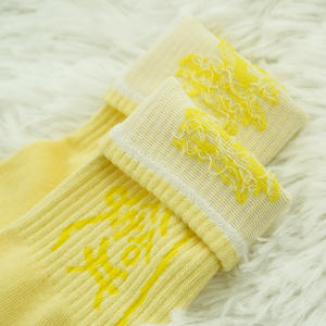 Calcetines deportivos unisex de 100% algodón personalizados, siguiendo las estrellas de la suerte calcetines suaves unisex con patrón - Product Image 3