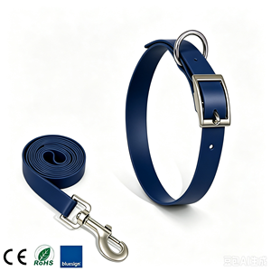 Laisse pour <span class=keywords><strong>chien</strong></span> en PVC personnalisée, résistante aux taches, en <span class=keywords><strong>Biothane</strong></span>, collier et laisse pour grands chiens - Product Image 4